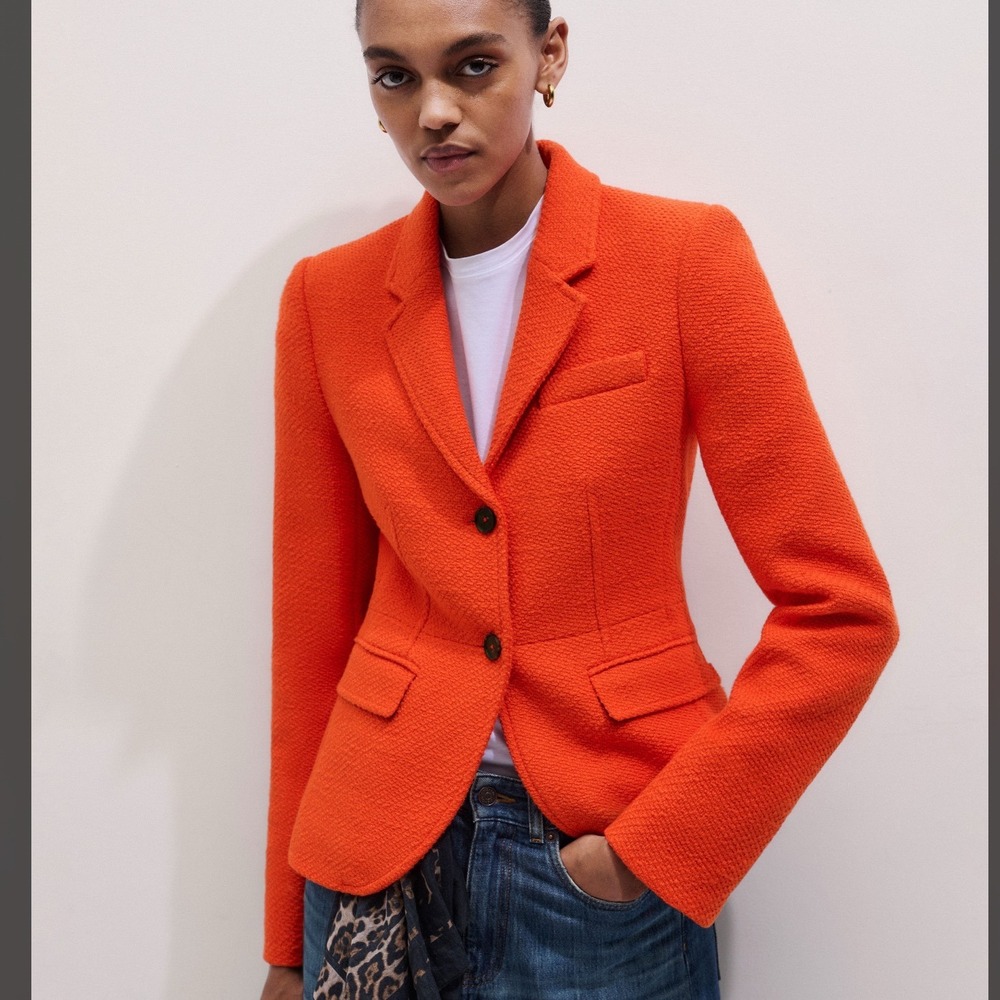 ME+EM Event Ready Corset Jacket Tangerine Orange Size 4 New With Tags‎